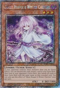 Ghost Reaper & Winter Cherries (Alternate Art) (Platinum Secret Rare): Quarter Century Bonanza