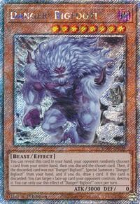 Danger! Bigfoot! (Alternate Art) (Platinum Secret Rare): Quarter Century Bonanza