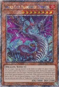 Snake-Eyes Flamberge Dragon (Platinum Secret Rare): Quarter Century Bonanza
