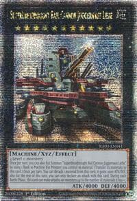 Superdreadnought Rail Cannon Juggernaut Liebe (Alternate Art) (Quarter Century Secret Rare): Quarter Century Bonanza