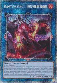 Promethean Princess, Bestower of Flames (Platinum Secret Rare): Quarter Century Bonanza