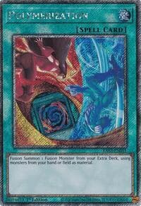 Polymerization (B) (HERO Art) (Platinum Secret Rare): Quarter Century Bonanza