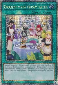 Dragonmaid Hospitality (Alternate Art) (Quarter Century Secret Rare): Quarter Century Bonanza