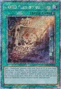WANTED: Seeker of Sinful Spoils (Platinum Secret Rare): Quarter Century Bonanza