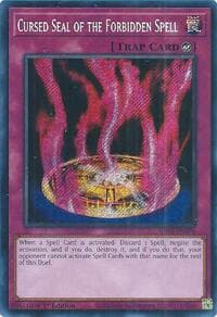 Cursed Seal of the Forbidden Spell (Secret Rare): Quarter Century Bonanza