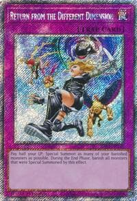 Return from the Different Dimension (Platinum Secret Rare): Quarter Century Bonanza