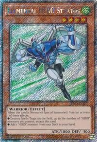 Elemental HERO Stratos (Platinum Secret Rare): Quarter Century Bonanza