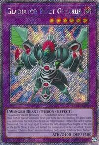 Gladiator Beast Gyzarus (Platinum Secret Rare): Quarter Century Bonanza
