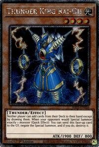 Thunder King Rai-Oh (Platinum Secret Rare): Quarter Century Bonanza