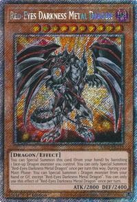 Red-Eyes Darkness Metal Dragon (Platinum Secret Rare): Quarter Century Bonanza