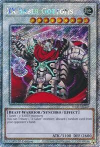 XX-Saber Gottoms (Platinum Secret Rare): Quarter Century Bonanza