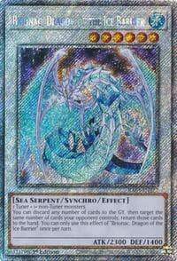 Brionac, Dragon of the Ice Barrier (Platinum Secret Rare): Quarter Century Bonanza