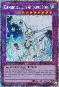 Elemental HERO Absolute Zero (Platinum Secret Rare): Quarter Century Bonanza