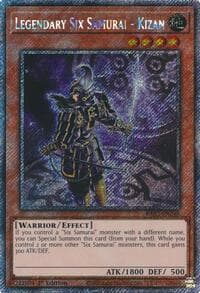 Legendary Six Samurai - Kizan (Platinum Secret Rare): Quarter Century Bonanza