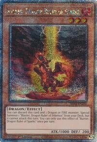 Burner, Dragon Ruler of Sparks (Quarter Century Secret Rare): Quarter Century Bonanza