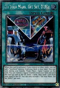 On Your Mark, Get Set, DUEL! (Platinum Secret Rare): Quarter Century Bonanza