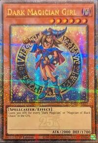 Dark Magician Girl (Quarter Century Secret Rare) (B): Quarter Century Bonanza