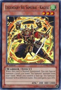 Legendary Six Samurai - Kageki: Structure Deck: Samurai Warlords