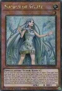 Maiden of White (Quarter Century Secret Rare): Structure Deck: Blue-Eyes White Destiny