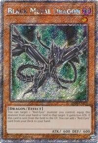 Black Metal Dragon (Platinum Secret Rare): Quarter Century Stampede