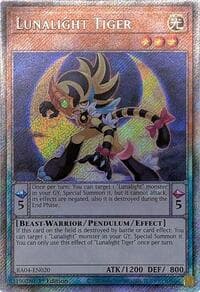 Lunalight Tiger (Platinum Secret Rare): Quarter Century Stampede