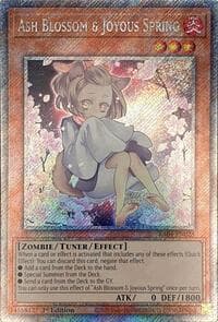 Ash Blossom & Joyous Spring (Alternate Art) (Platinum Secret Rare): Quarter Century Stampede