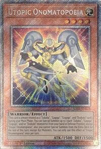 Utopic Onomatopoeia (Platinum Secret Rare): Quarter Century Stampede