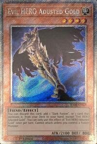 Evil HERO Adusted Gold (Platinum Secret Rare): Quarter Century Stampede