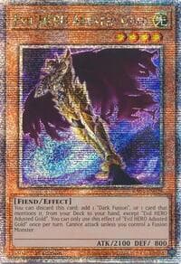 Evil HERO Adusted Gold (Quarter Century Secret Rare): Quarter Century Stampede