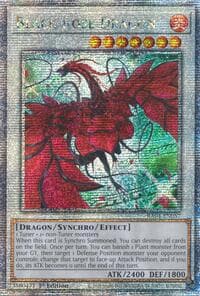 Black Rose Dragon (Alternate Art) (Quarter Century Secret Rare): Quarter Century Stampede