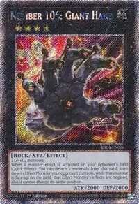 Number 106: Giant Hand (Platinum Secret Rare): Quarter Century Stampede