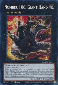 Number 106: Giant Hand (Secret Rare): Quarter Century Stampede