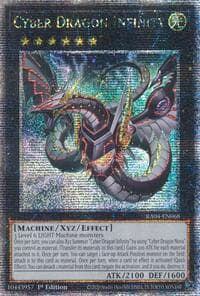 Cyber Dragon Infinity (Alternate Art) (Quarter Century Secret Rare): Quarter Century Stampede