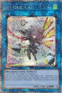 Sky Striker Ace - Hayate (New Art) (Quarter Century Secret Rare): Quarter Century Stampede