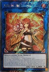 Hiita the Fire Charmer, Ablaze (Platinum Secret Rare): Quarter Century Stampede