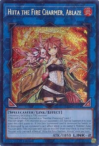 Hiita the Fire Charmer, Ablaze (Secret Rare): Quarter Century Stampede