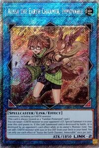 Aussa the Earth Charmer, Immovable (Platinum Secret Rare): Quarter Century Stampede