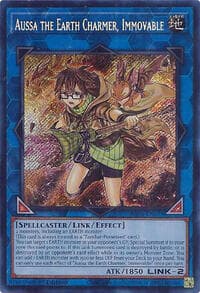 Aussa the Earth Charmer, Immovable (Secret Rare): Quarter Century Stampede