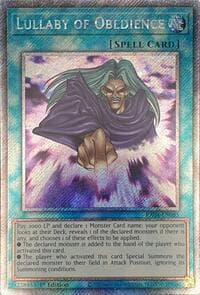 Lullaby of Obedience (Platinum Secret Rare): Quarter Century Stampede
