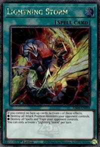 Lightning Storm (New Art) (Quarter Century Secret Rare): Quarter Century Stampede
