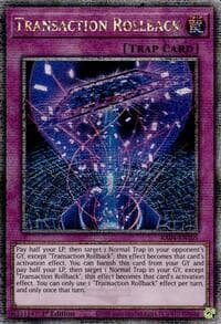 Transaction Rollback (Quarter Century Secret Rare): Quarter Century Stampede
