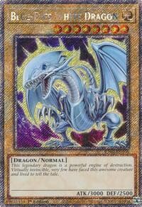 Blue-Eyes White Dragon (7th Art) (Platinum Secret Rare): Quarter Century Stampede
