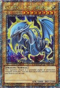 Blue-Eyes White Dragon (7th Art) (Quarter Century Secret Rare): Quarter Century Stampede
