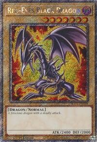 Red-Eyes Black Dragon (7th Art) (Platinum Secret Rare): Quarter Century Stampede