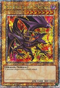 Red-Eyes Black Dragon (8th Art) (Quarter Century Secret Rare): Quarter Century Stampede