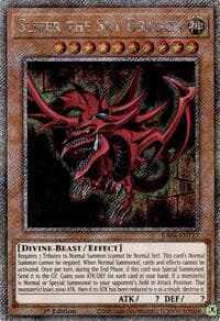 Slifer the Sky Dragon (Platinum Secret Rare): Quarter Century Stampede