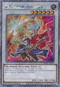 XX-Saber Hyunlei (Platinum Secret Rare): Quarter Century Stampede