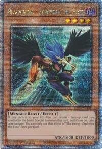 Blackwing - Zephyros the Elite (Quarter Century Secret Rare): Quarter Century Stampede