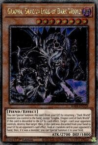 Grapha, Dragon Lord of Dark World (Quarter Century Secret Rare): Quarter Century Stampede