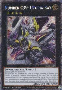 Number C39: Utopia Ray (Platinum Secret Rare): Quarter Century Stampede